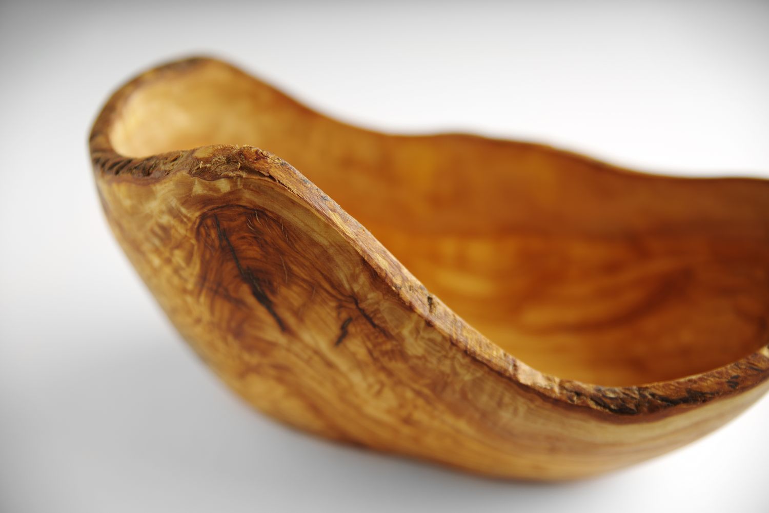 Miska dekoracyjna z drewna oliwnego, HENDI, 300x190x(H)110mm - obrazek 3