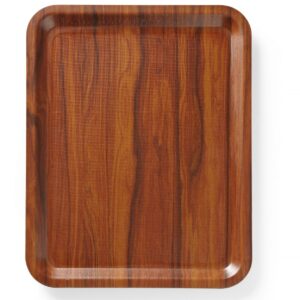 Taca do serwowania, prostokątna, antypoślizgowa, laminowana, AmerBox, mahoniowy, 460x360mm