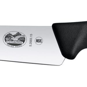 Nóż kuchenny z szerokim ostrzem, Victorinox, czarny, (L)284mm
