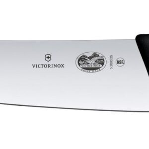 Nóż kuchenny z szerokim ostrzem, Victorinox, czarny, (L)380mm