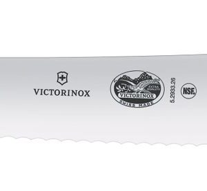 Nóż cukierniczy z ząbkowanym ostrzem, Victorinox, czarny, (L)382mm