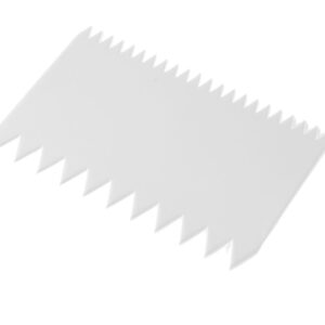 Skrobka do ciasta prostokątna grzebień - zestaw 6 szt., HENDI, 6 szt., 110x72mm