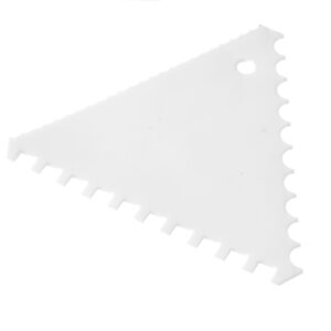 Skrobka do ciasta trójkątna grzebień - zestaw 6 szt., HENDI, szeroki rozstaw, 6 szt., 110x110x(H)mm