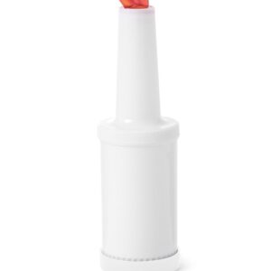 Dyspenser barmański z wymiennymi końcówkami, BarUp, 0,8L, biały, ⌀90x(H)300mm
