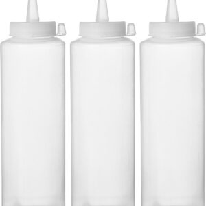 Dyspensery do zimnych sosów - 3 szt., HENDI, 0,7L, transparentny, 3 szt., ⌀70x(H)240mm