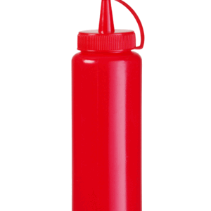 Dyspenser do zimnych sosów, HENDI, 0,2L, czerwony, ⌀50x(H)185mm