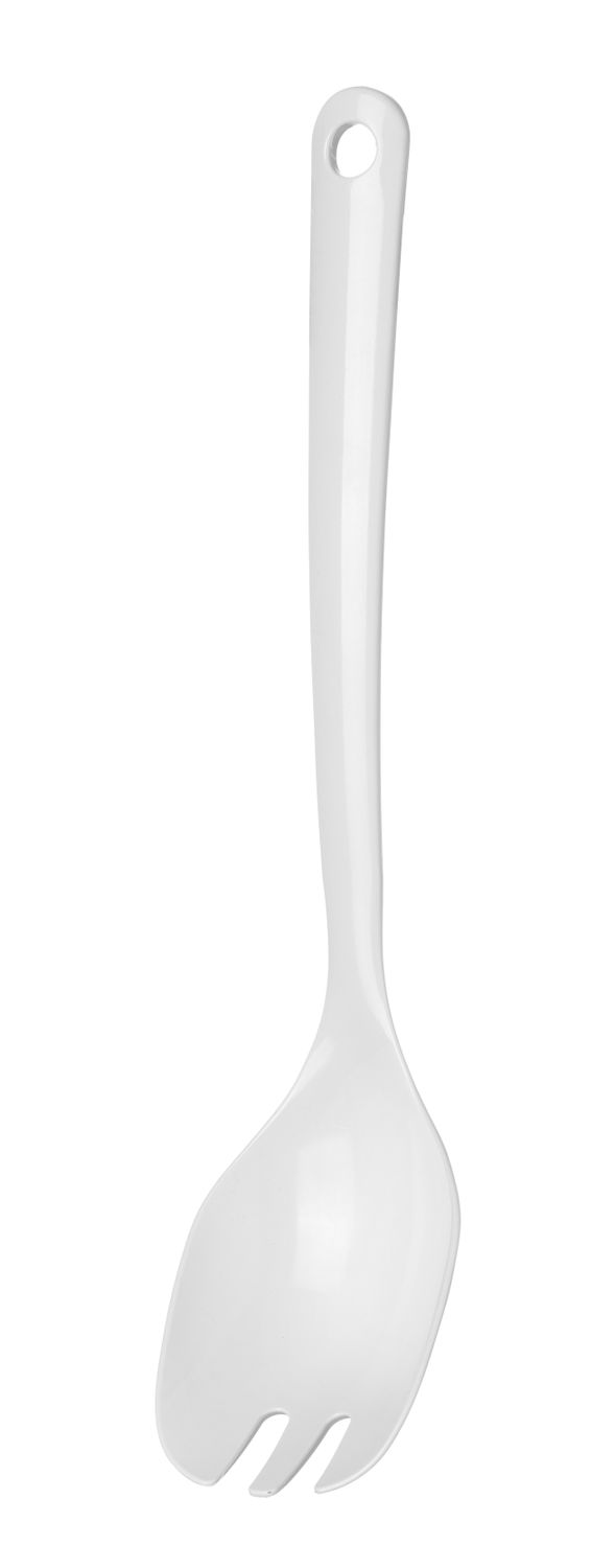 Widelec do sałatek, HENDI, biały, 305x65mm