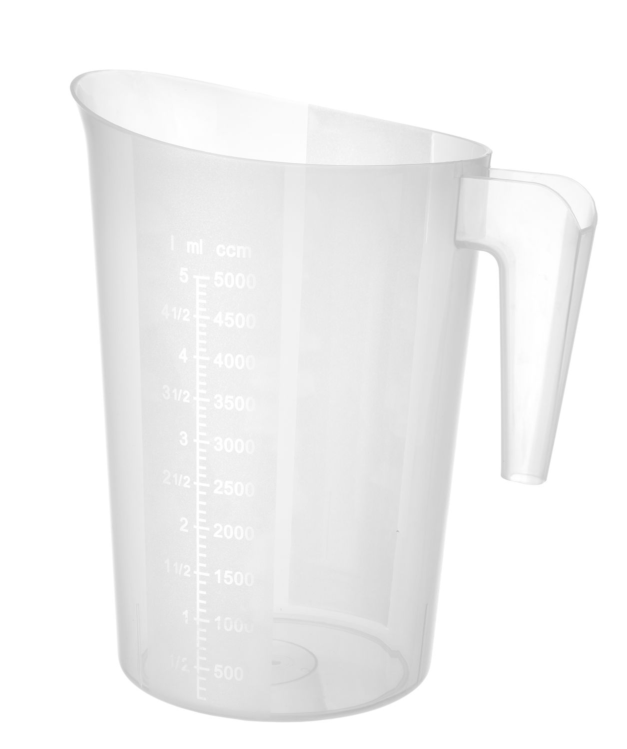 Miarka z polipropylenu piętrowalna, HENDI, Kitchen Line, 5L, ⌀210x(H)270mm