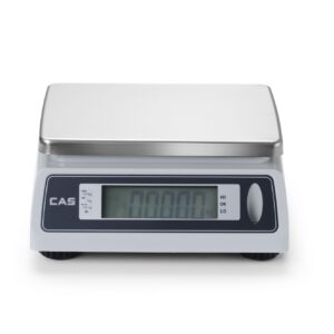 Waga z legalizacją, wodoodporna, CAS, 30 kg, 299x256x(H)117mm