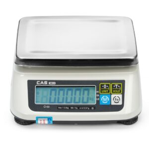 Waga z legalizacją, 3 kg, CAS, 250x280x(H)112mm