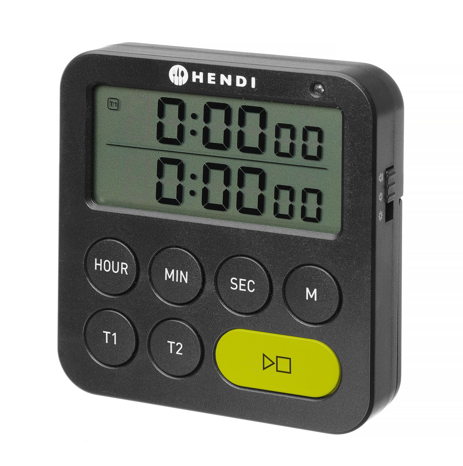 Timer dwuzakresowy, HENDI, czarny, 82x20x(H)86mm - obrazek 3
