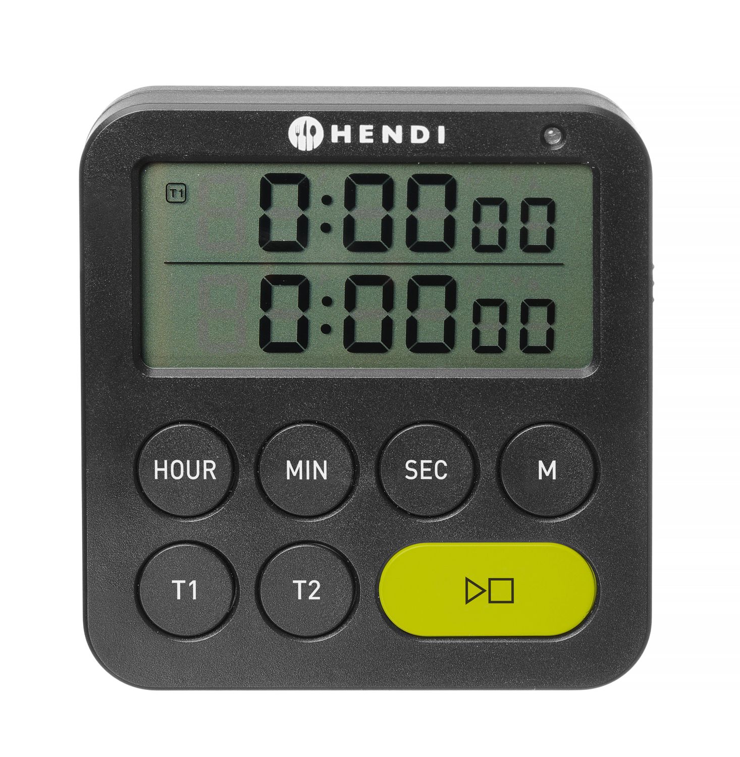 Timer dwuzakresowy, HENDI, czarny, 82x20x(H)86mm