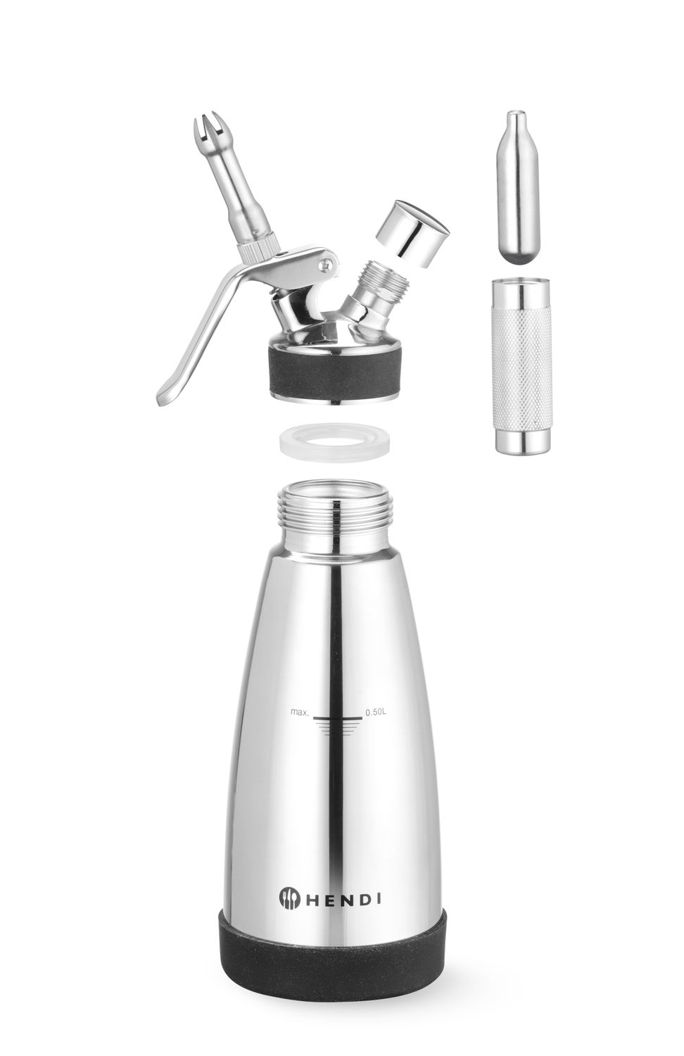 Termo syfon do ciepłych i zimnych sosów, HENDI, 0,5L, ⌀95x(H)275mm - obrazek 9