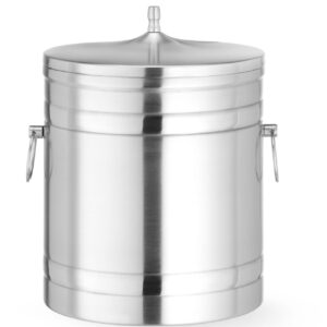 Pojemnik do lodu o podwójnych ściankach, BarUp, 5L, srebrny, ⌀200x(H)230mm
