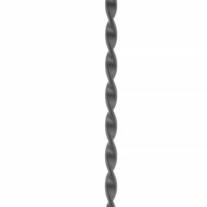 Łyżka barmańska z muddlerem, BarUp, czarny, 280x35mm