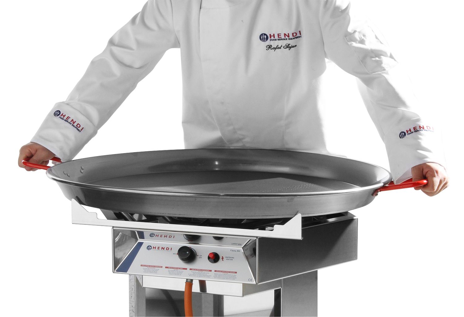 Patelnia do paelli, HENDI, Odpowiednie do grilli Fiesta 146002, ⌀600x(H)55mm - obrazek 2