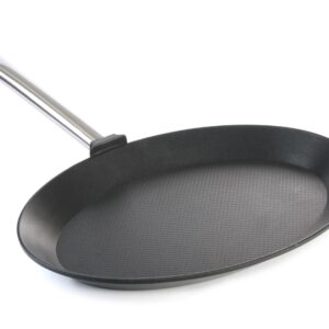 Patelnia do ryb Titanium Professional owalna, HENDI, 400x275x(H)35mm