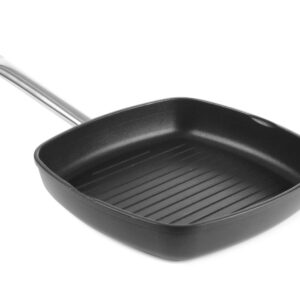 Patelnia do grillowania Titanium Professional ryflowana, HENDI, 550x290x(H)55mm