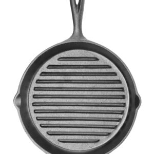 Patelnia żeliwna do grillowania, okrągła, HENDI, 398x265x(H)48mm