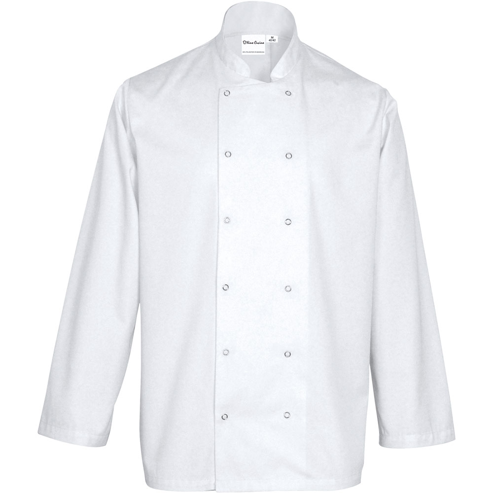 Bluza kucharska, unisex, CHEF, biała, rozmiar M