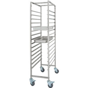 Wózek transportowy ze stali nierdzewnej, Gredil, 15x GN 1/1