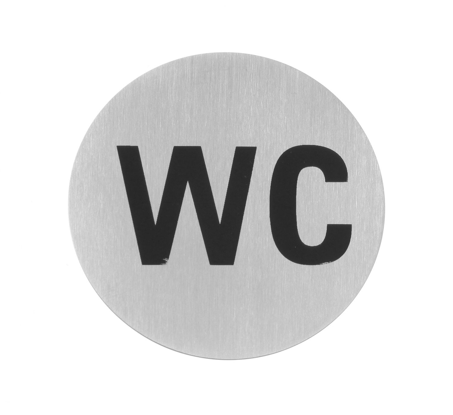 Tabliczka informacyjna na drzwi, HENDI, WC, ⌀75mm