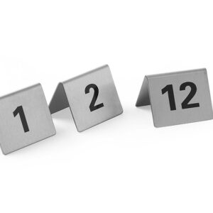 Tabliczka informacyjna z numerem, HENDI, Numer 1-12, 50x35x(H)40mm