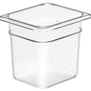 Pojemnik Camwear GN 1/6 z poliwęglanu, Cambro, GN 1/6, 2,2L, transparentny, 162x176x(H)150mm