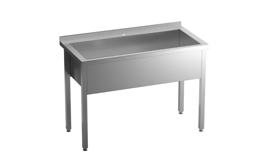 Stół z basenem 1-komorowym, Gredil, 800x700x850 mm h=400 mm skręcany