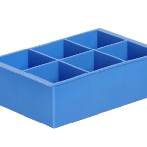 Forma do kostek lodu XL, BarUp, niebieski, 170x110x(H)52mm