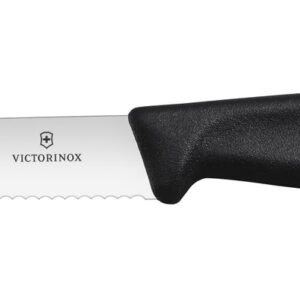 Nóż do steków i pizzy, Victorinox, czarny, 2 szt., (L)232mm
