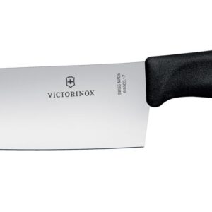 Nóż Santoku ze szlifem kulowym, Victorinox, czarny, (L)298mm