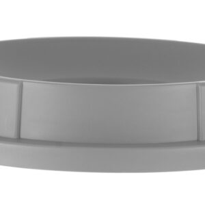 Pokrywa z otworem do kontenera okrągłego, AmerBox, do 691038, jasnoszary, ⌀570x(H)135mm