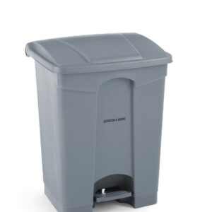 Pojemnik na odpady z pedałem, AmerBox, 68L, jasnoszary, 490x410x(H)660mm