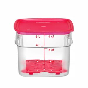 Pojemnik na żywność CamSquares Fresh Pro, Cambro, 5,7L, transparentny, 229x229x(H)180mm