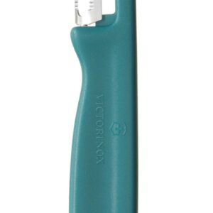 Obieraczka uniwersalna Iota z ząbkowanym ostrzem, Victorinox, zielony, (L)165mm