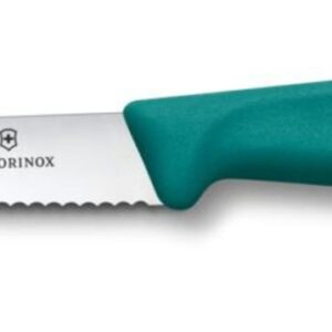Nóż do steków i pizzy, Victorinox, zielony, (L)222mm