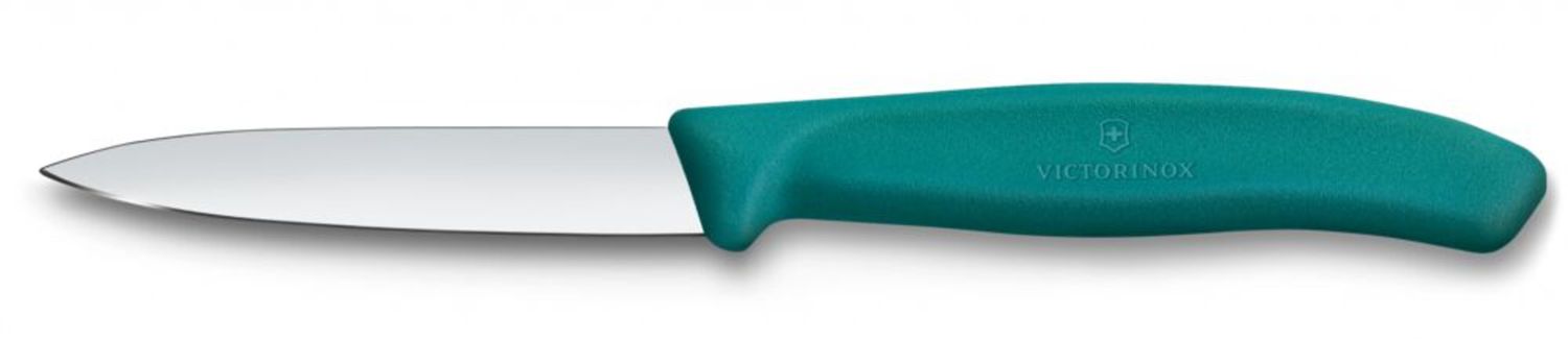 Nóż do jarzyn gładki, Victorinox, zielony, (L)190mm