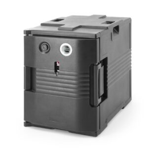 Pojemnik termoizolacyjny cateringowy z funkcją podgrzewania, AmerBox, GN 1/1, 477x680x(H)620mm