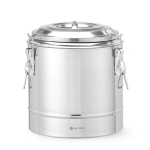 Termos do transportu żywności, HENDI, Kitchen Line, 11L, srebrny, ⌀300x(H)345mm