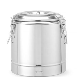 Termos do transportu żywności, HENDI, Kitchen Line, 19L, srebrny, ⌀350x(H)400mm