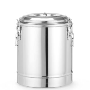 Termos do transportu żywności, HENDI, Kitchen Line, 23L, srebrny, ⌀350x(H)440mm