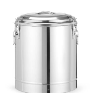 Termos do transportu żywności, HENDI, Kitchen Line, 36L, srebrny, ⌀400x(H)500mm