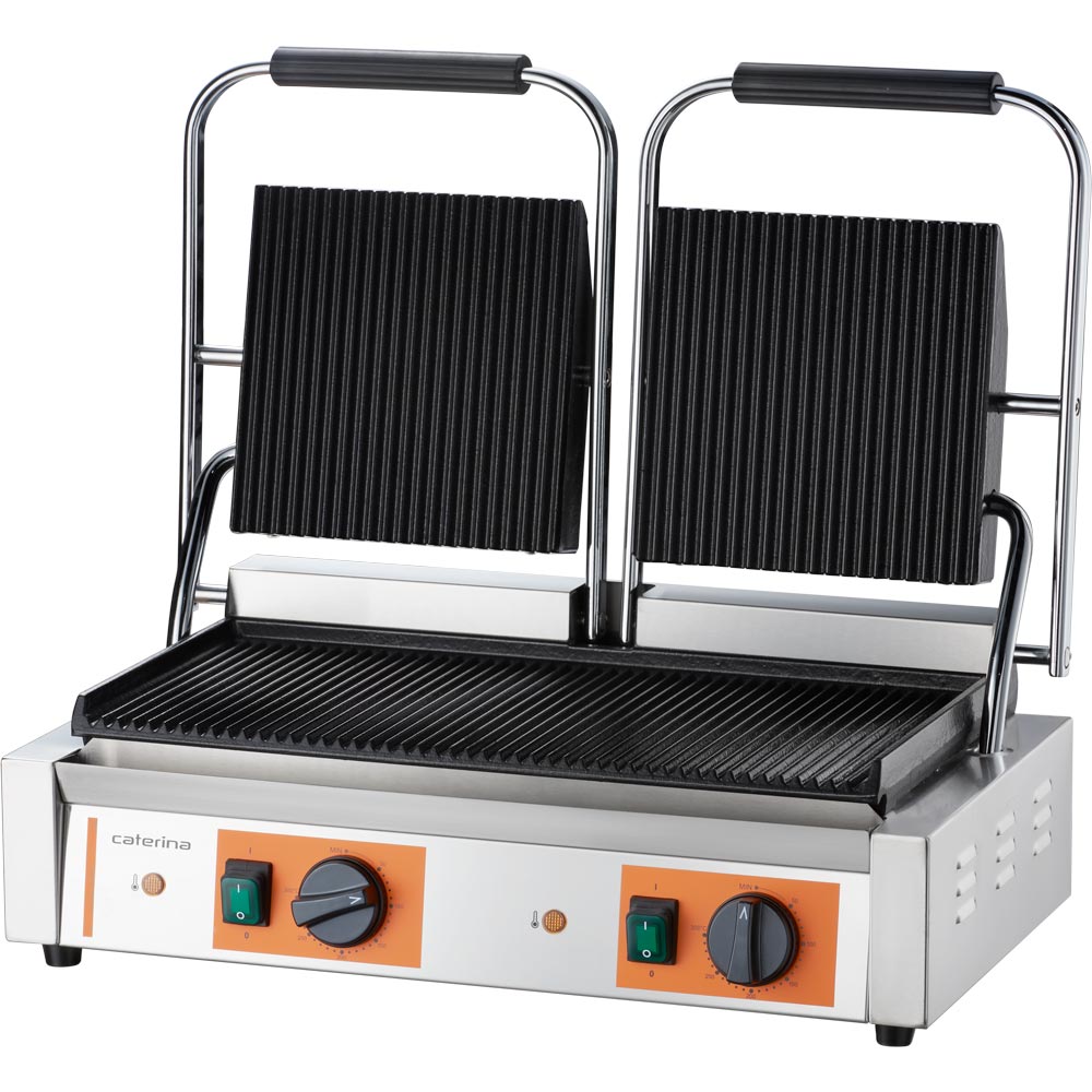 Kontakt grill podwójny ryflowany, P 3.6 kW - obrazek 2