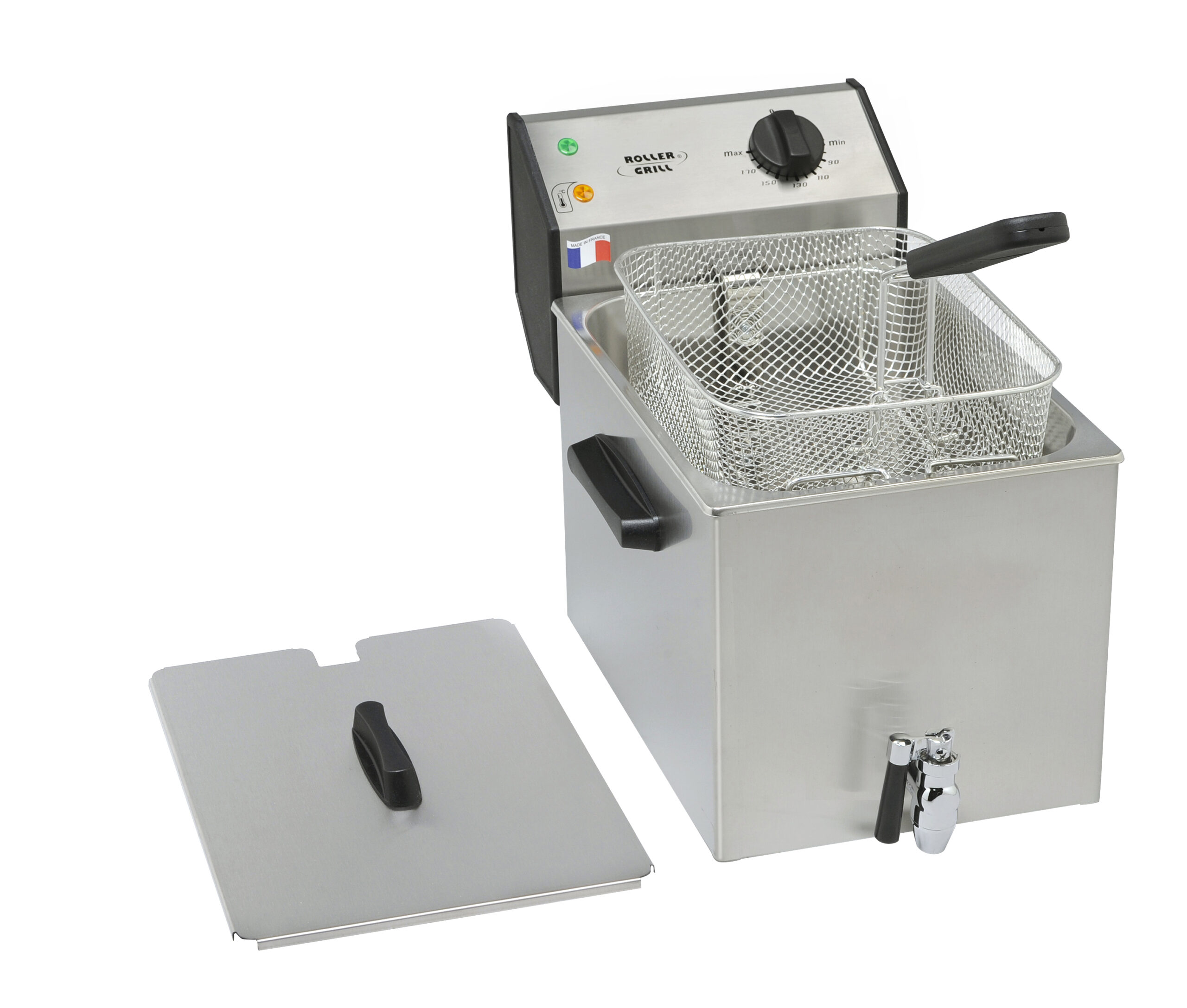 Frytownica nastawna, 1-komorowa z kranem, V 8 l, P 3.4 kW