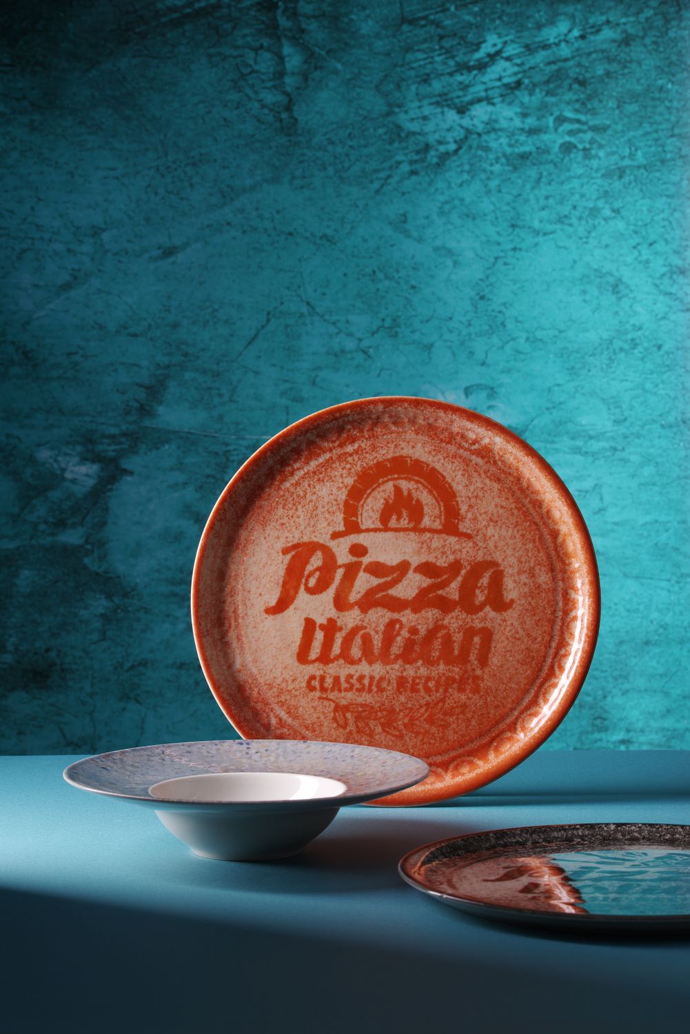 Talerz do pizzy Recipe Collection Brick Red, HENDI, czerwony, ⌀310mm - obrazek 4