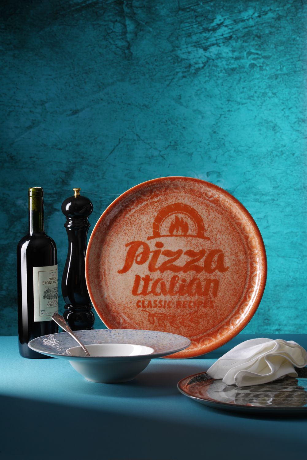 Talerz do pizzy Recipe Collection Brick Red, HENDI, czerwony, ⌀310mm - obrazek 2