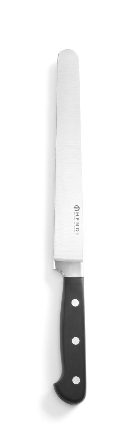 Nóż do szynki i łososia, HENDI, Kitchen Line, czarny, (L)350mm