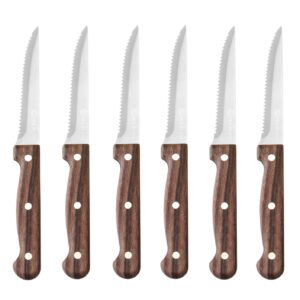Nóż do steków - 6 szt., HENDI, Profi Line, brązowy, 6 szt., (L)210mm