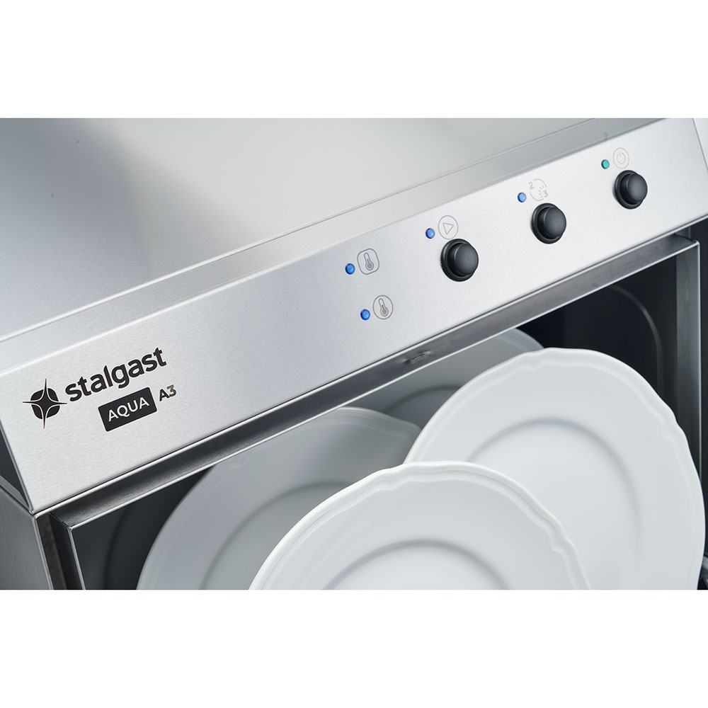 Zmywarko wyparzarka, uniwersalna, dozownik płynu myjącego, pompa wspomagająca płukanie, P 3.4/4.9 kW, U 230/400 V - obrazek 3